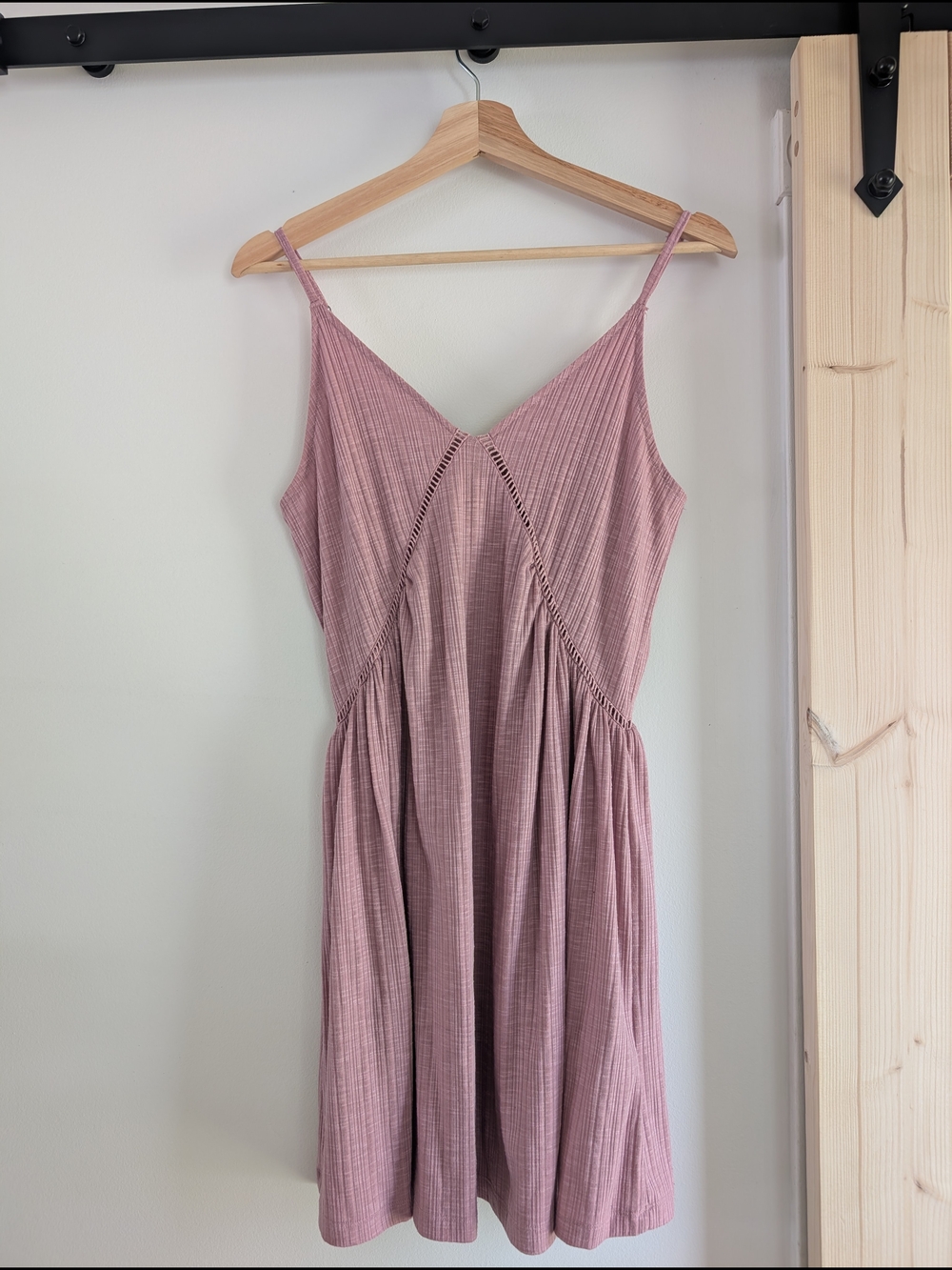 Women's Mauve Pink Spaghetti Strap Summer Dress